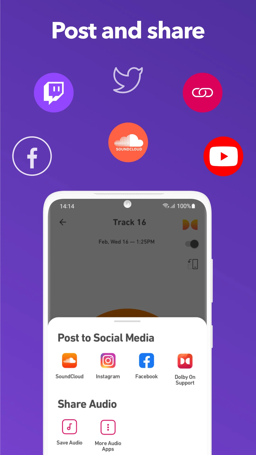 Dolby On: Record Audio & Music screenshot